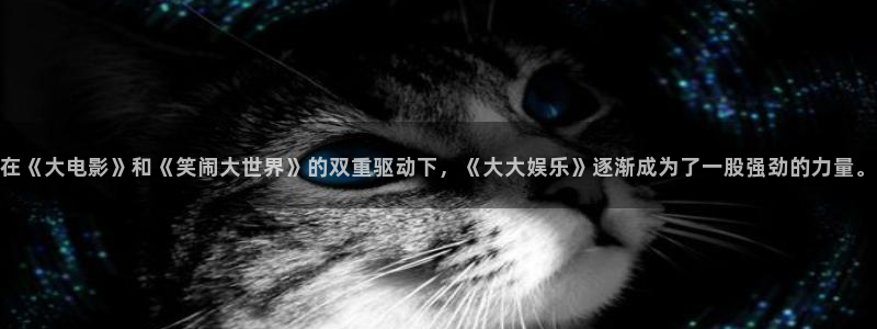 永信贵宾会官网217：在《大电影》和《笑闹大世界》的双重驱动下，《大大娱乐》逐渐成为了一股强劲的力量。