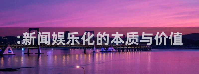 永信贵宾会大厅：:新闻娱乐化的本质与价值